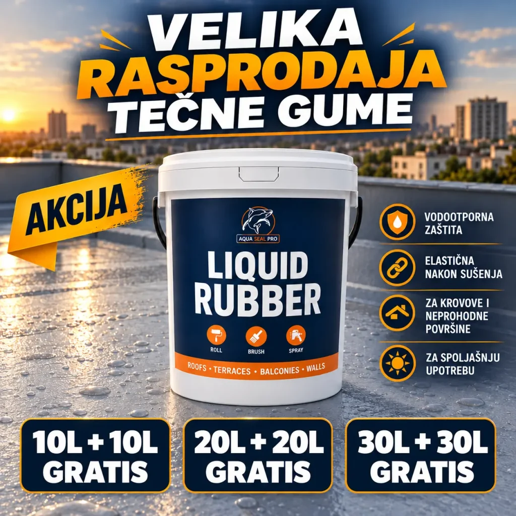 Bela tečna guma Aqua Seal Pro